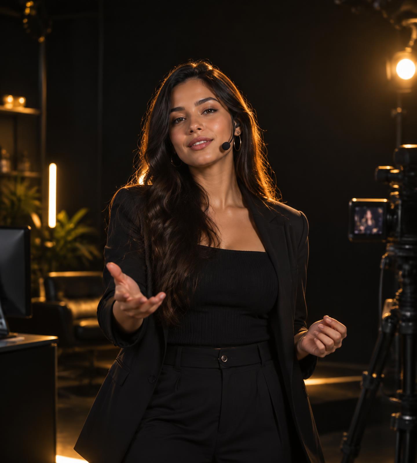 Creator apresentando uma transmissão ao vivo